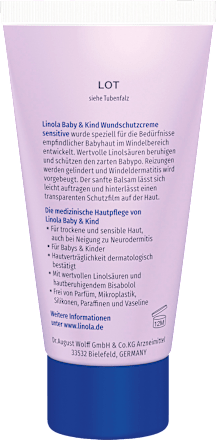 Wundschutzcreme sensitive Baby & Kind Linola