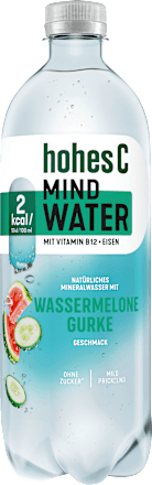 Erfrischungsgetränk, Mind Water Wassermelone & Gurke hohes C