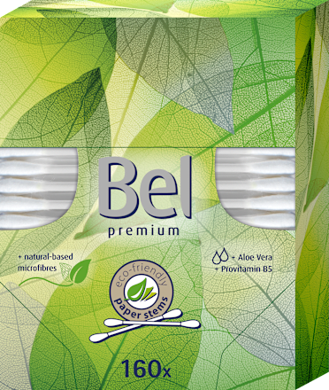 Vatové tyčinky premium s Aloe vera a provitamínom B5 Bel