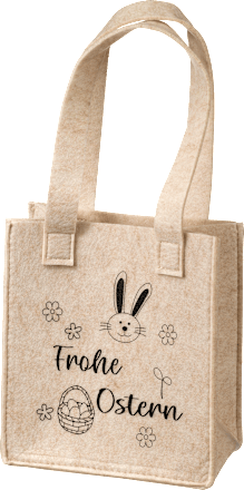 Filztasche "Frohe Ostern", beige Dekorieren & Einrichten