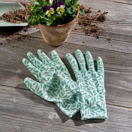 Gartenhandschuhe für Erwachsene, weiß/grün (Größe 9) Dekorieren & Einrichten