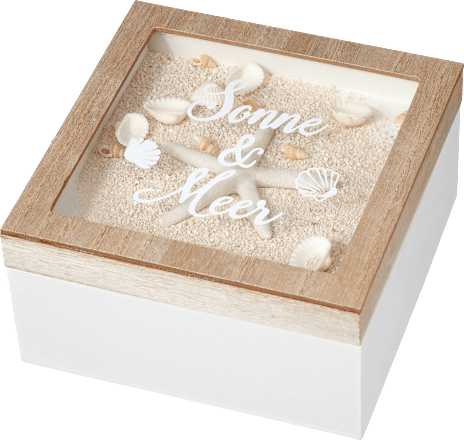 Aufbewahrungsbox mit Glasdeckel "Sonne & Meer" Dekorieren & Einrichten