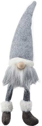 Stoffwichtel, Kantenhocker, grau-weiß Dekorieren & Einrichten