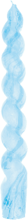 Spiralkerzen, marmoriert, blue marbled RICO DESIGN