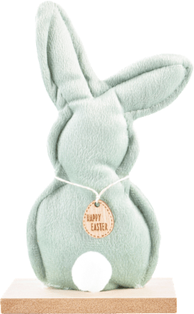 Samtaufsteller Hase mit Anhänger und Puschel mint keine Marke
