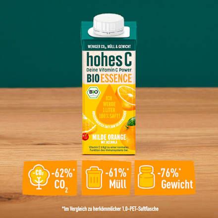 Saft Konzentrat, milde Orange mit Acerola hohes C