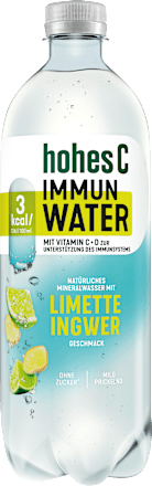 Erfrischungsgetränk, Immun Water Limette & Ingwer hohes C