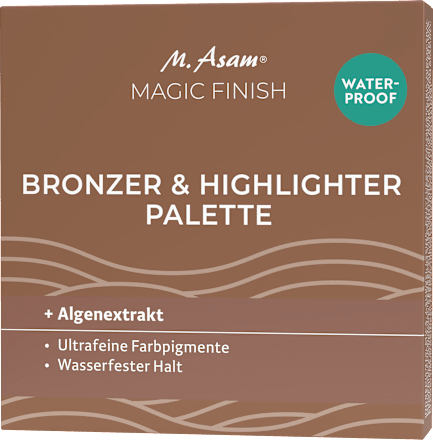 Bronzer & Highlighter Palette Waterproof Bombshell M. Asam