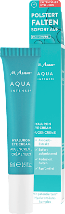 Gesichtspflegeset Aqua Intense Hyaluron 2tlg, Augencreme + Reinigungsgel M. Asam