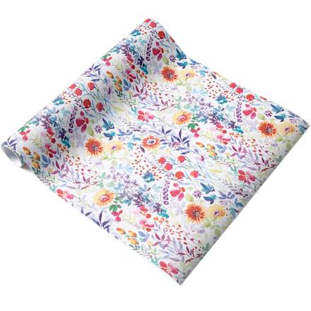 Geschenkpapier nature "Blumen", Kurzrolle  Profissimo