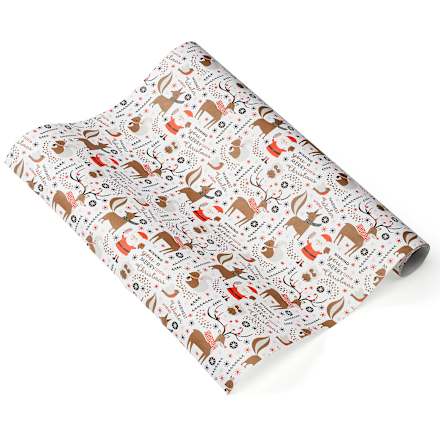 Geschenkpapier nature little Christmas Kurzrolle Profissimo