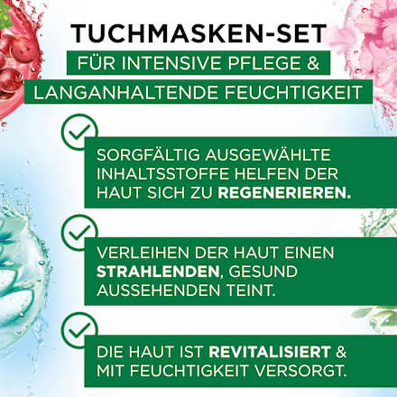 Geschenkset Tuchmasken 7tlg Garnier Skin Active