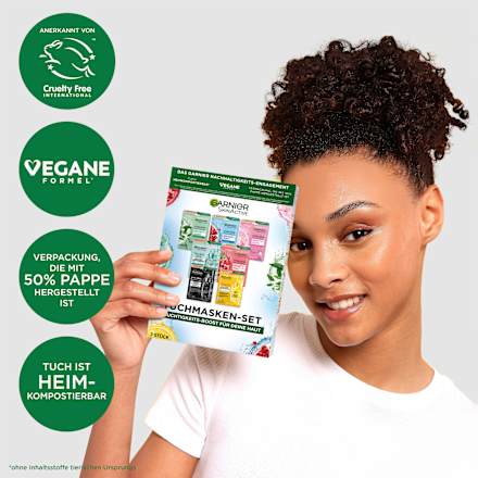 Geschenkset Tuchmasken 7tlg Garnier Skin Active
