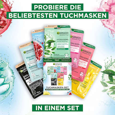 Geschenkset Tuchmasken 7tlg Garnier Skin Active