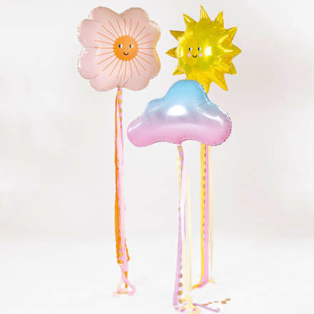 Folienballon, Blume, rosa RICO DESIGN