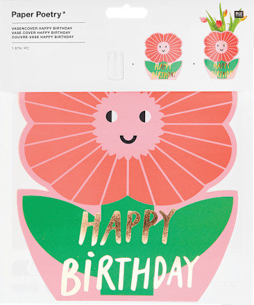 Cover aus Papier für Vasen "Happy Birthday" RICO DESIGN