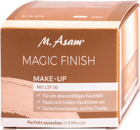 MAGIC FINISH MAKE-UP mousse tečni puder – 03 Porcelain Teint, ZF 30 M. Asam
