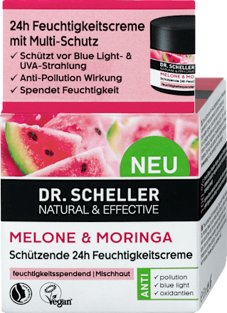 Schützende Feuchtigkeitscreme Melone & Moringa Dr. Scheller