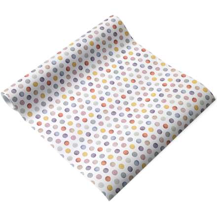 Geschenkpapier nature "Bunte Punkte", Kurzrolle  Profissimo