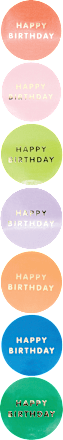 Stickerrollen-Set "Happy Birthday" (6,5x6,5x5,5 cm) RICO DESIGN