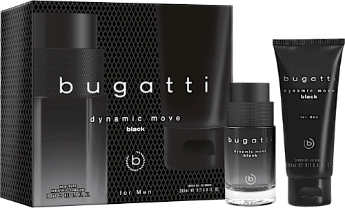 Geschenkset Dynamic Move Man Black 2tlg bugatti