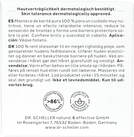 Gesichtscreme Reine Sheabutter Dr. Scheller