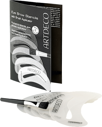 Augenbrauenschablone Eye Brow Stencils & Brush Applicator ARTDECO