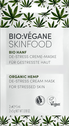 Gesichtsmaske Creme Bio Hanf (2x5 ml) BIO:VEGANE