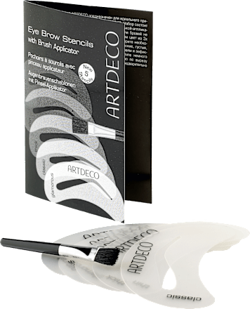 Augenbrauenschablone Eye Brow Stencils & Brush Applicator ARTDECO