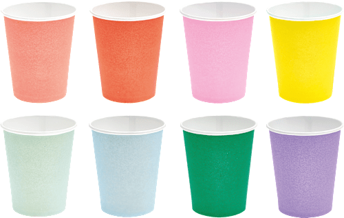 Pappbecher, bunt RICO DESIGN