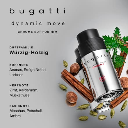 Dynamic Move Chrome Eau de Toilette bugatti