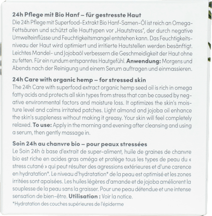 Gesichtscreme Bio Hanf 24h Pflege BIO:VEGANE