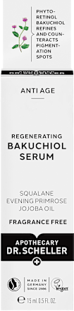Регенериращ серум за лице с бакучиол Dr. Scheller