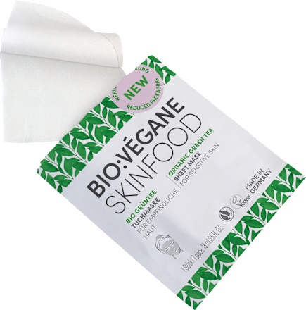 Tuchmaske Skinfood Grüntee BIO:VEGANE