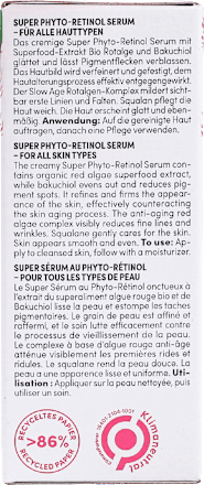 Serum Bio Rotalge Slow Age Super Phyto-Retinol BIO:VEGANE