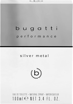Pánska toaletná voda Performance Silver Metal bugatti