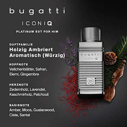 Iconiq Platinum Eau de Toilette bugatti