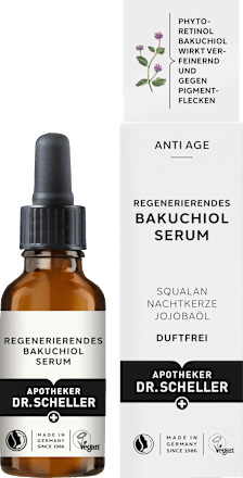 Регенериращ серум за лице с бакучиол Dr. Scheller