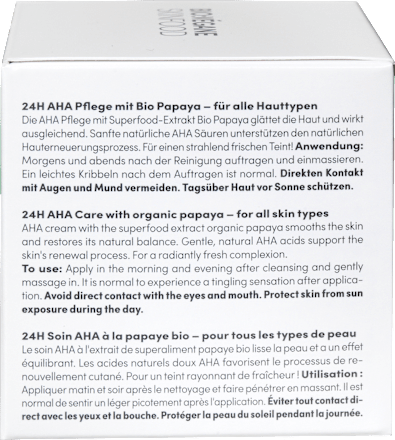 Gesichtscreme Bio Papaya AHA 24h Pflege BIO:VEGANE