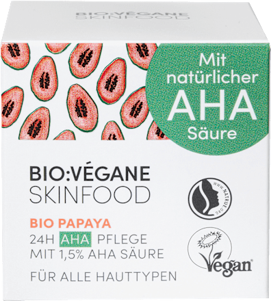 Gesichtscreme Bio Papaya AHA 24h Pflege BIO:VEGANE