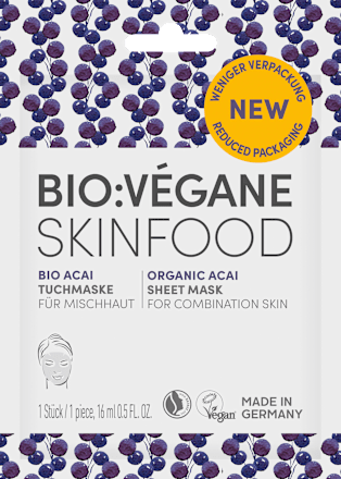 Tuchmaske Skinfood Acai BIO:VEGANE