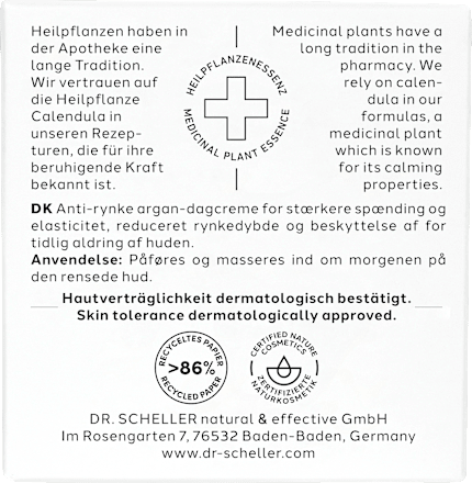 Anti Falten Gesichtscreme Argan  Dr. Scheller