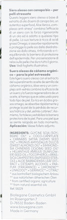 Serum Bio Hanf Öl  BIO:VEGANE