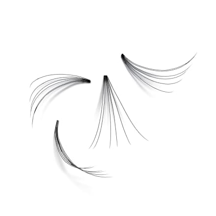 Künstliche Wimpern Permanent Individual Lashes 6 Short Natural Black ARTDECO