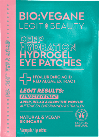 Hidrogelne blazinice za predel okoli oči Deep Hydration BIO:VEGANE