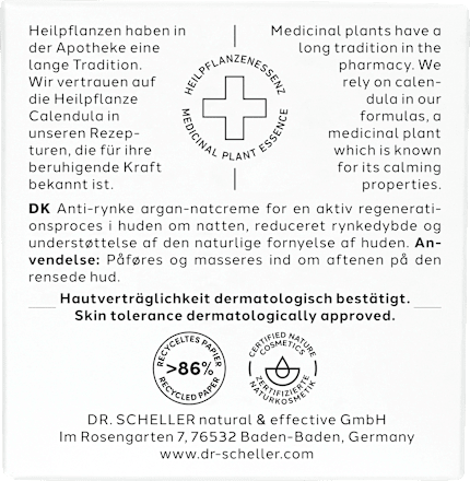 Anti Falten Nachtcreme Argan Dr. Scheller