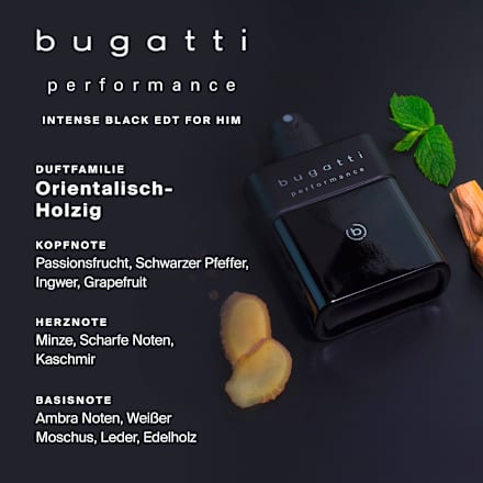 Performance Intense Black Eau de Toilette bugatti