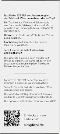 Textilfarbe expert Südsee- Türkis Simplicol