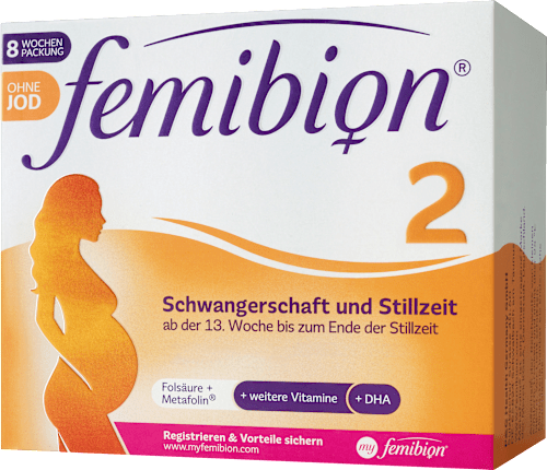 Schwangerschaft & Stillzeit ohne Jod 2, 60 Tabletten und 60 Kapseln femibion