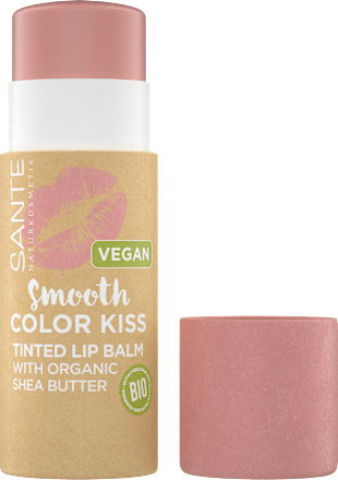 Lippenstift Smooth Color Kiss 01 Soft Coral SANTE NATURKOSMETIK
